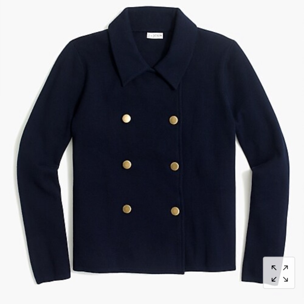 J.Crew Factory double breasted sweater blazer